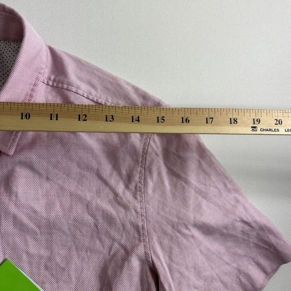 Hugo Boss Green C-Bustaino Button Up Shirt Mens Size Small Regular Fit Stretch - Picture 8 of 9